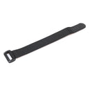 20Pcs Fishing Rod Tie Strap Suspenders Fastener Hook Loop Ties Belt (Black)