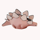Women Contrast Color Messenger Bag Female PU Leather Dinosaur Mini Shoulder Bags
