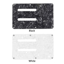 Double-Groove Guitar Back Plates Cover Guitar Anti-Scratch Plate (Black)
