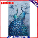 5D DIY Full Drill Square Diamond Painting Peacock Cross Stitch Mosaic Equipment