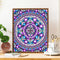 5D DIY Full Drill Cross Stitch Diamond Painting Purple Mandala Mosaic Wall Decor