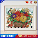 #A Diamond Drawing Colorful Daisy Bouquet Special-shaped Partial Drill 5D DIY Gi