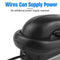Corded Phone Wall Mountable Landline Telephone Big Button for Home (Black)