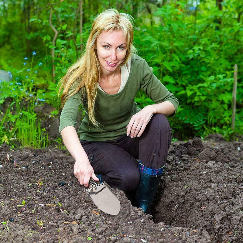 Mini Steel Collapsible Folding Shovel Camping Spade Tool w Bag Garden Q8T4