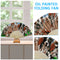 Farm Animal Oil Paint Folding Fan By Numbers DIY Painted Art Craft Handmade