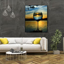 Painting By Numbers Kit DIY Glass Scenery Hand Painted Canvas Oil Art Picture