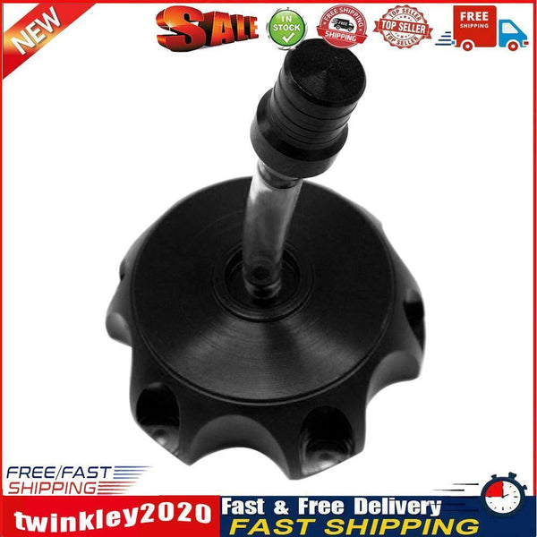 CNC Aluminum Gas Fuel Petrol Tank Cap for Dirt/Pit Bike ATV Quad (Black) Newly