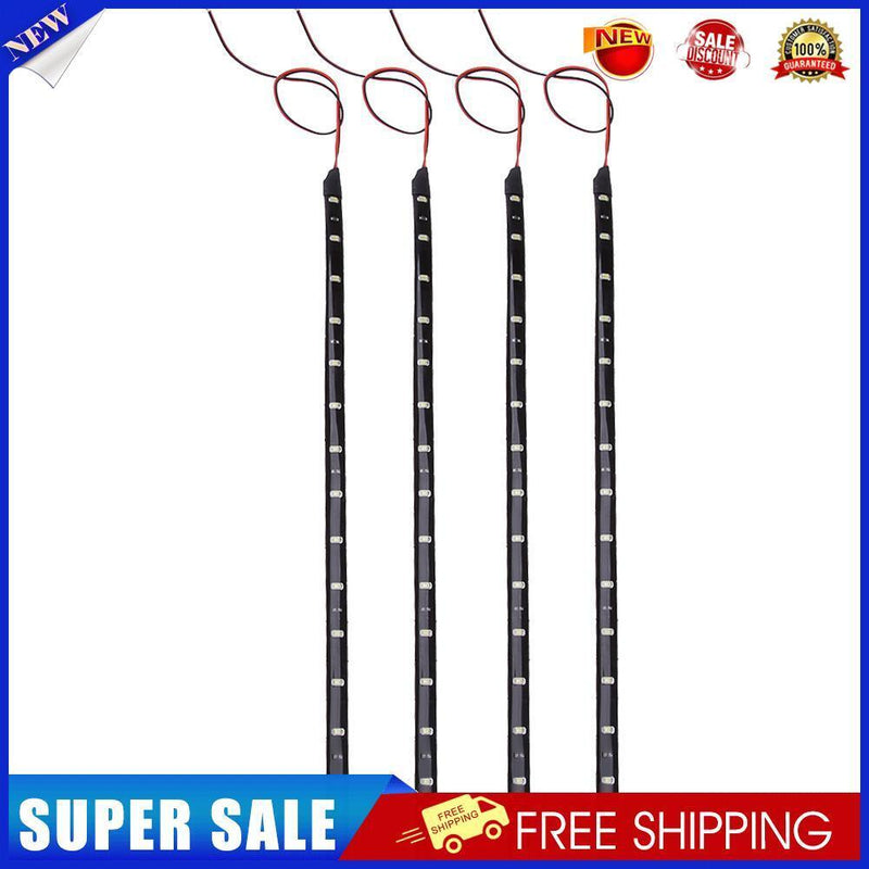 4pcs 30cm/11.8in 15LED Waterproof Flexible Car Truck Grill Light Strips (5)