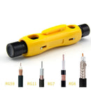 Cutter Hand Stripping Pliers Coaxial Cable Jacket Cutterfor RG59 RG11 RG7 RG6