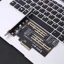SOBW M.2 NVME to PCIe Adapter M+B Button SSD to PCI-E 3.0 X4 SATA Expansion