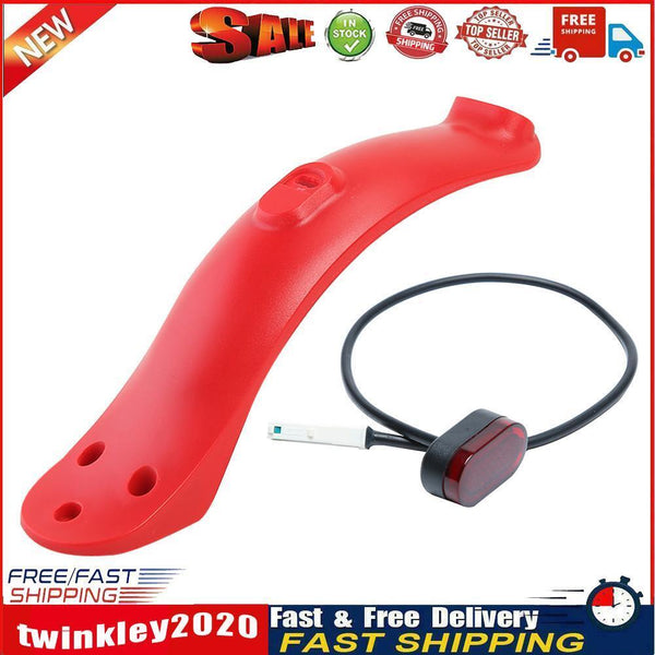 Scooter Rear Fender w/ Taillight for M365/M365 Pro (Red Fender+Taillight) Newly