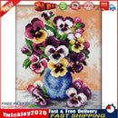 14CT Stamped Cross Stitch Kit DIY Colorful Flowers Needlework Craft (H624) Newly
