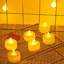 6pcs Battery Operated LED Tea Lights Candles Flameless Wedding Party Home Decor