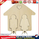 Wooden Key Chain Couples, Set of 2 Keys Ring with Matching Magnetic Hanger Newly