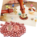 100pcs Star Sealing Wax Fire Paint Beads Grain Envelope Invitation (Orange)