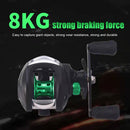 8kg 17+1 BBs 7.2/1 Fishing Reel Metal Line Cup Baitcasting Wheel (Left) Newly