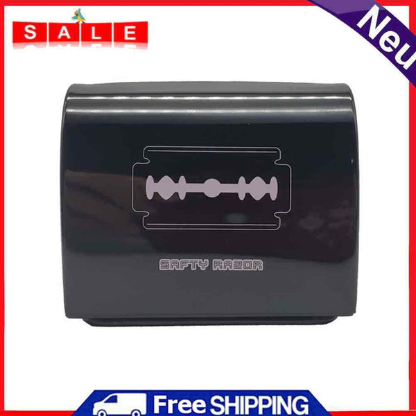 Safety Recycling Blade Box Barber Shop Disposal Shaving Razor Storage Tin Case