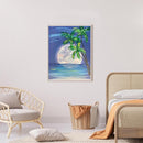 Sea Moon Oil Paint By Numbers Hand Painted Wall Art Craft Home Decoration Gifts