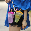 with Strap Popsicle Cups Water Bottle With Straw Juice Cup Drinking Cup