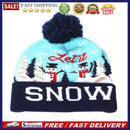 Knitted Christmas Hat with LED Light Xmas Glowing Warm Caps Ornaments (Style A)