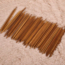 Craft Handles Double Pointed 3cm Cochet Hooks Knitting Needle 11 Sizes Bamboo