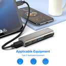 HC463 10Gbps USB 3.1 Gen2 Hub Adapter 6"" 1 USB Type C Dock Station for TF Card