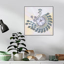 DIY Peafowl Special Shaped Diamond Painting Cross Stitch Clock Home Decor