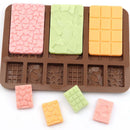 Baking Accessories Silicone Block Moulds Waffle Chocolate Molds 9 cavity