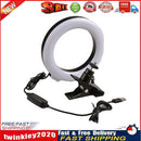 Video Conference Lighting Kit Clip on 6 inch Ring Light for Laptop Monitor Newly