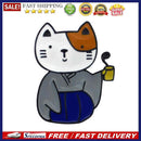 Creative Kimono Cat Brooch Badge Japanese Pins Jacket Lapel Ornament Jewelry