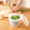 Ginger Garlic Sealed Box Round Food Drain Storage Screw Cover Kitchen Organizer