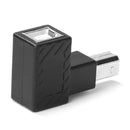 USB 2.0 Type B Male to Female Adapter Right Angled for Printer (Left)