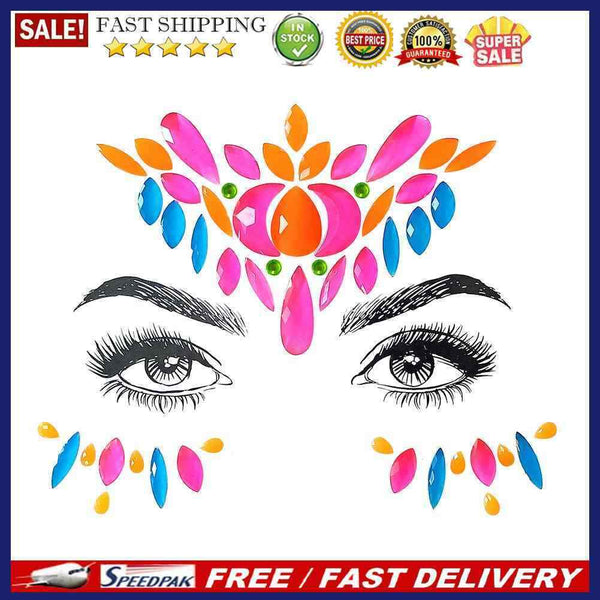 Acrylic Body Face Decoration Crystal Diamond Tattoo Paste Rhinestone Sticke