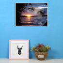 5D DIY Full Drill Diamond Painting Eyes Sea Cross Stitch Embroidery Mosaic Kit