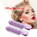 2pcs Hair Roots Fluffy Curlers Clip Hair Curler Twist DIY Tool (Purple) Newly