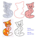 Snowvirtuos Cutting the Stencil Scrapbooking Fox Stamp Album Paper Card Pre
