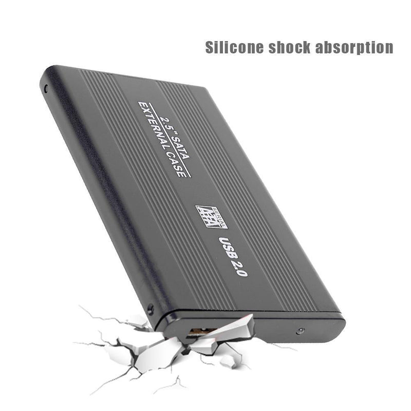 External HDD Case 2.5"" USB 2.0 to SATA Portable Hard Drive Enclosure SSD