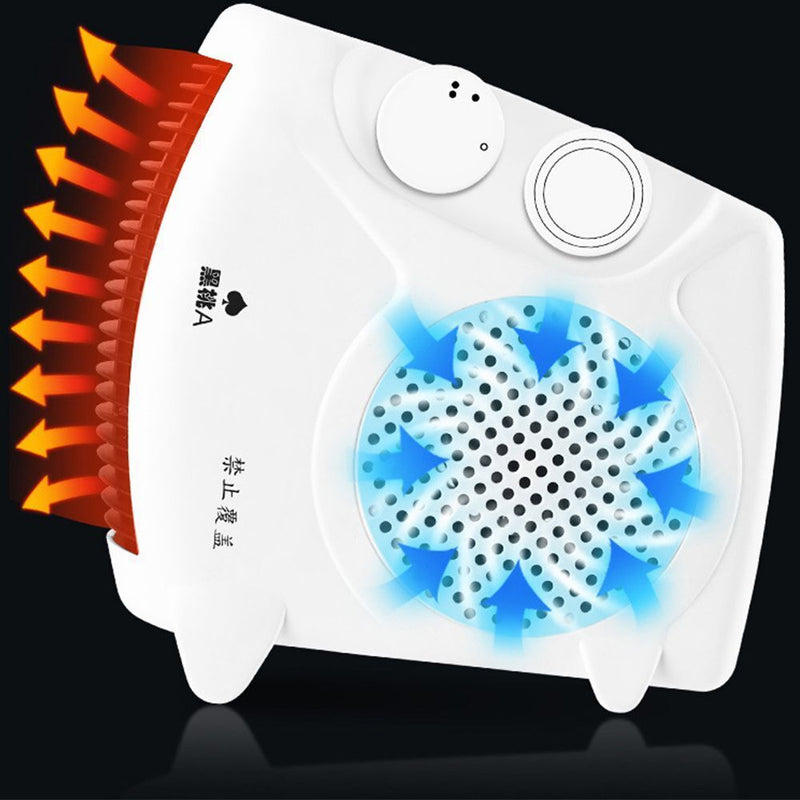 Electric 500-800W Instant Heat Stove Warmer Mini Heating Fan Plug In Heater