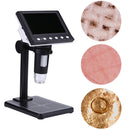 8 LED Digital Microscope Electronic LCD 1000X Magnifier w/ Bracket (Black) Newly