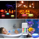 Pool Lights - Battery Operated Submersible LED Lights with Remote RF 16 Colors