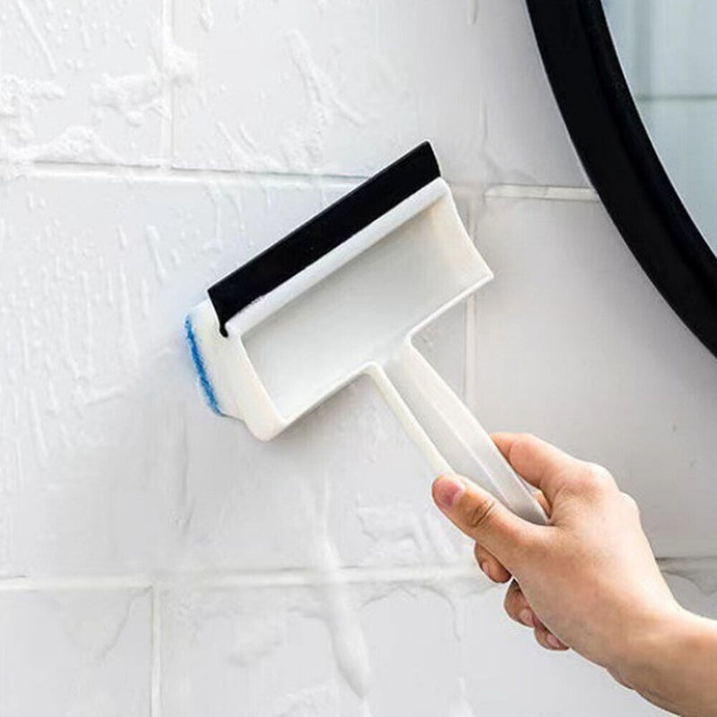 Window Cleaning Brush Glass Wiper Cleaner Double Side Bathroom Mirror Squeegee