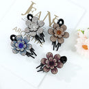 shape Dovetail Crystal Barrette Styling Tools Rhinestone Hairpin Hair Clips