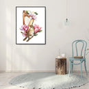 DIY Diamond Painting Musical Instrument Flower Full Round Drill Mosaic Pictur