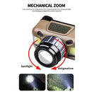 #A Induction USB Rechargeable XPE+COB LED Headlamp 600lm Outdoor Head Torch