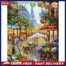Painting By Numbers Kit DIY Street Tower Canvas Oil Wall Picture for Living R