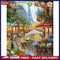 Painting By Numbers Kit DIY Street Tower Canvas Oil Wall Picture for Living R