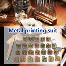 26 Stamps Zinc Alloy English Letters Stamping Symbol Set Leather Marking Tools