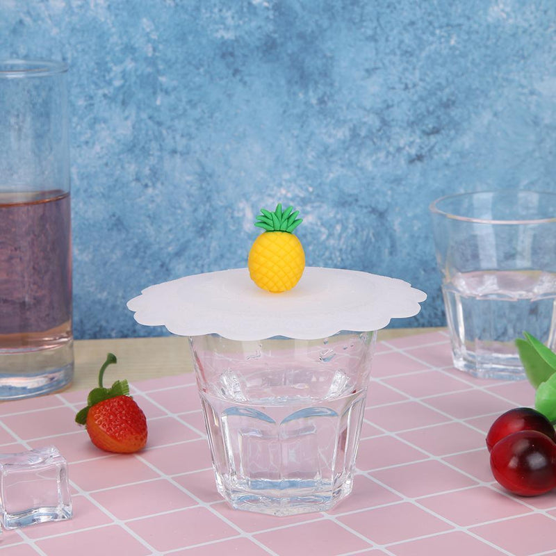 Silicone Heat-resistant Dust-proof Cup Lid Universal Bowl Cover (Pineapple)
