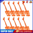 10pcs/Lot Molle Backpack Carabiner EDC Elastic Rope Webbing Buckle (Orange)