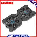 Portable Foldable Laptop Cooler USB Dual Fan Cooling Pad for Notebook Computer